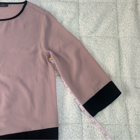 SUZY SHIER Pink and Black Blouse Relaxed Fit - Picture 7 of 11
